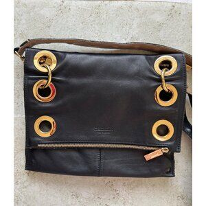 Hammitt Montana Black/Pewter Reversible Crossbody Bag